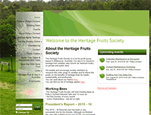 Tablet Screenshot of heritagefruitssociety.org